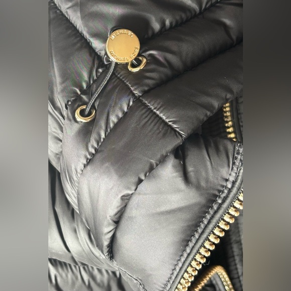 NWT Stunning Michael Kors Black MK Puffer Coat Designer Jacket Size S M L XL - Picture 5 of 15